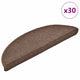 Vidaxx Stufenmatten 30 Stk. 56x17x3 cm kaffeebraun halbrund
