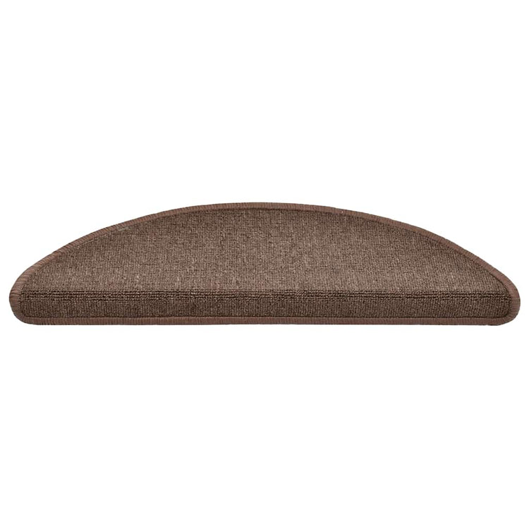 Vidaxx Stufenmatten 30 Stk. 56x17x3 cm kaffeebraun halbrund