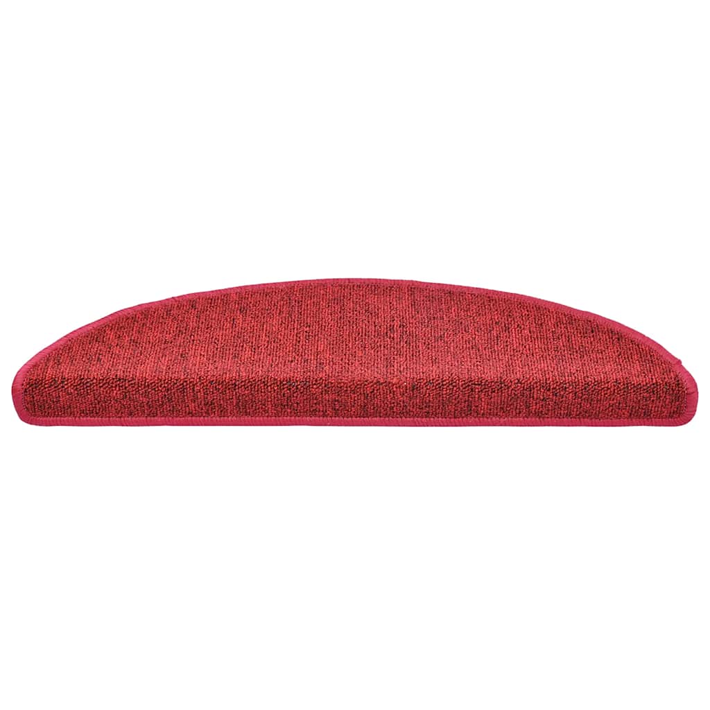 VidaXL Stufenmatten 30 Stk. 56x17x3 cm rot halbrund