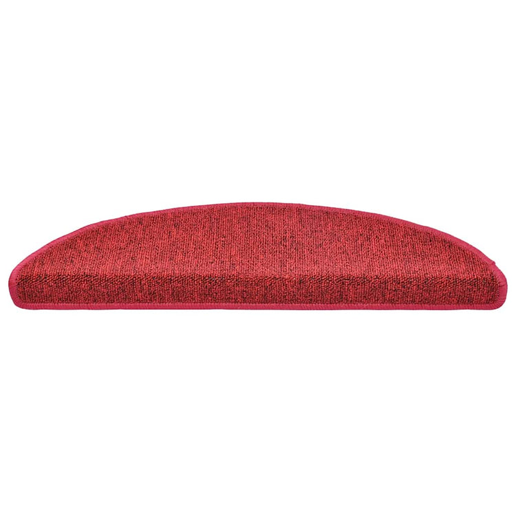 VidaXL Stufenmatten 30 Stk. 56x17x3 cm rot halbrund