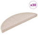 Vidaxx Stufenmatten 30 St. 56x17x3 cm Taupe halbrund