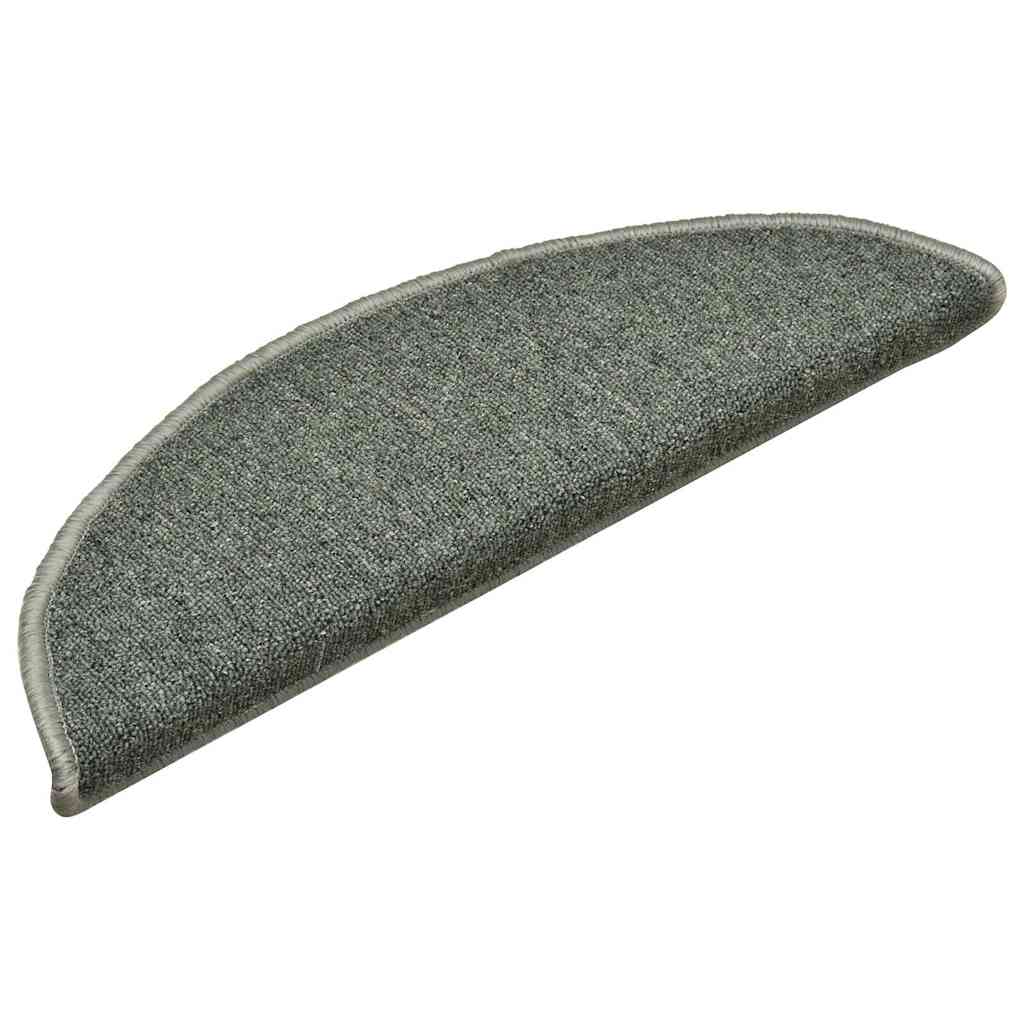 Vidaxx Stufenmatten 30 St. 56x17x3 cm dunkelgrün halbrund