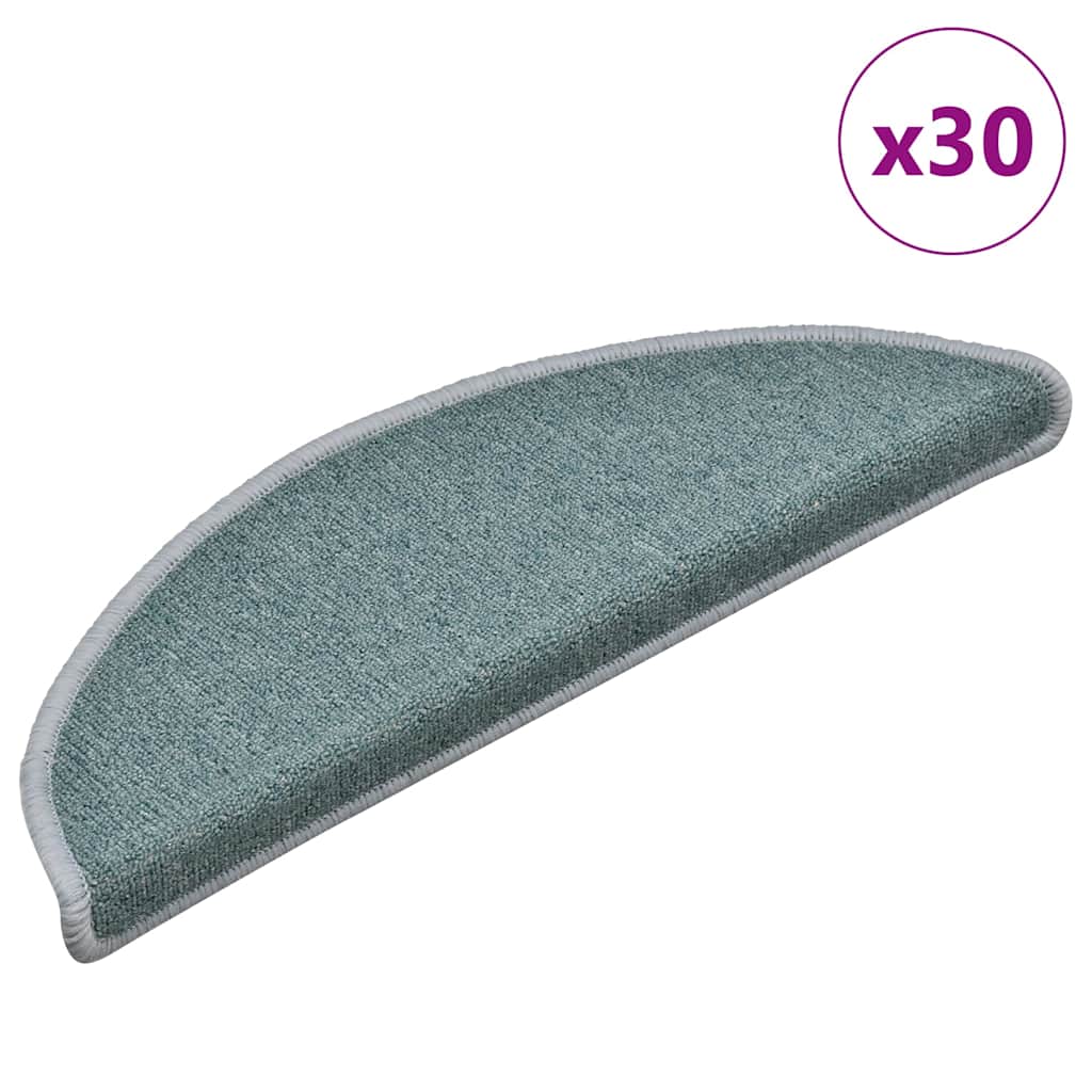 Vidaxx Stufenmatten 30 St. 56x17x3 cm seeblau halbrund