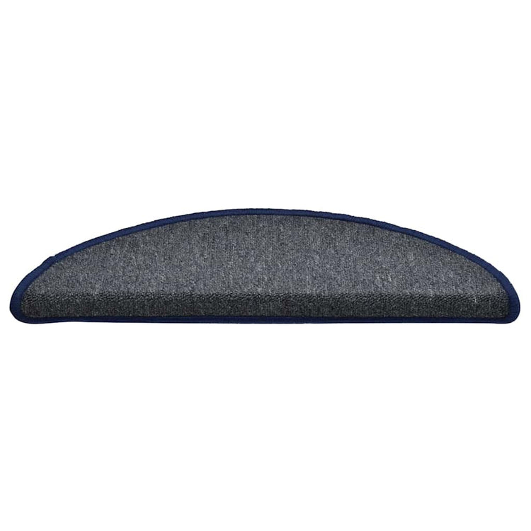 VidaXL Stufenmatten 30 Stück 56x17x3 cm dunkelgrau und blau halbrund