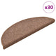 VidaXL Stufenmatten 30 Stk. 56x17x3 cm braun halbrund