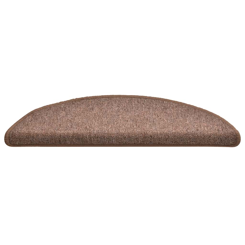 VidaXL Stufenmatten 30 Stk. 56x17x3 cm braun halbrund