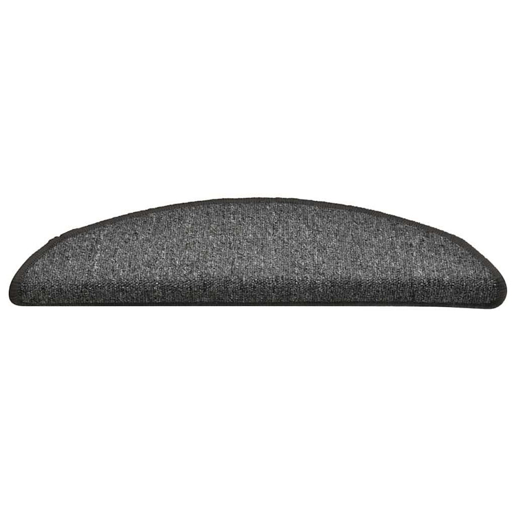 VidaXL Stufenmatten 30 Stk. 56x17x3 cm dunkelgrau halbrund