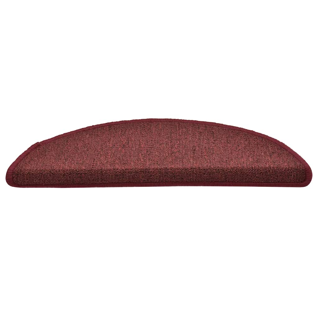 Vidaxx Stufenmatten 30 St. 56x17x3 cm bordeaux halbrund