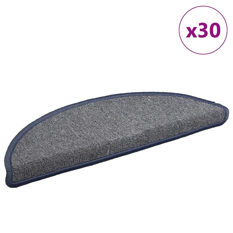 Vidaxx Stufenmatten 30 Stück 56x17x3 cm hellgrau und blau halbrund