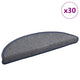 Vidaxx Stufenmatten 30 Stück 56x17x3 cm hellgrau und blau halbrund