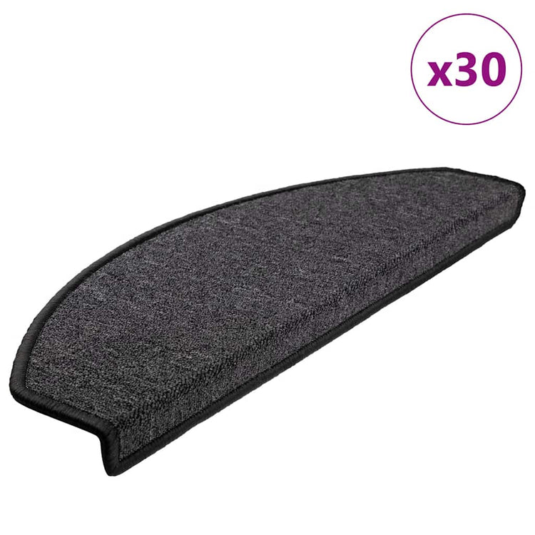 Vidaxx Stufenmatten 30 Stück 65x24x4 cm anthrazit halbrund groß