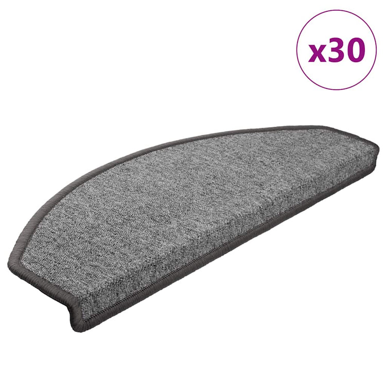 Vidaxx Stufenmatten 30 St. 65x24x4 cm dunkelgrau halbrund groß