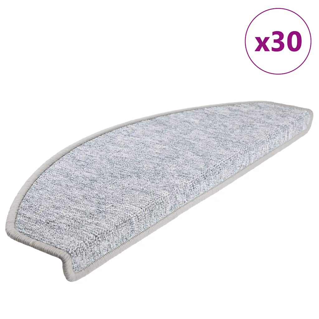 Vidaxx Stufenmatten 30 St. 65x24x4 cm hellgrau halbrund groß