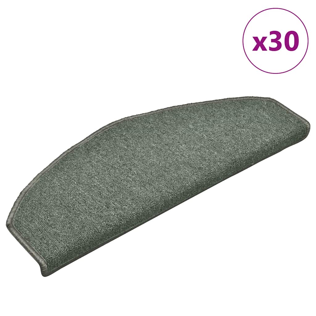 Vidaxx Stufenmatten 30 St. 65x24x4 cm dunkelgrün halbrund groß