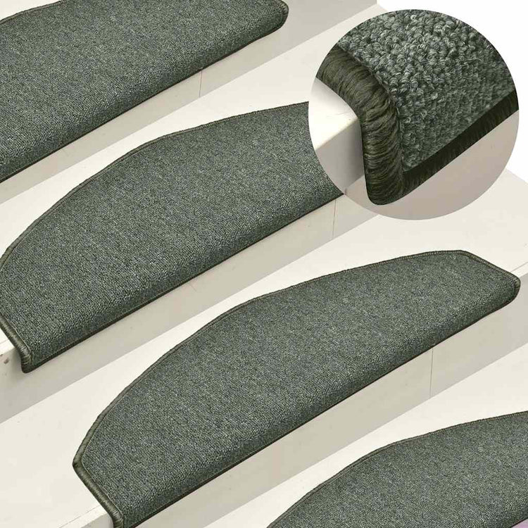 Vidaxx Stufenmatten 30 St. 65x24x4 cm dunkelgrün halbrund groß