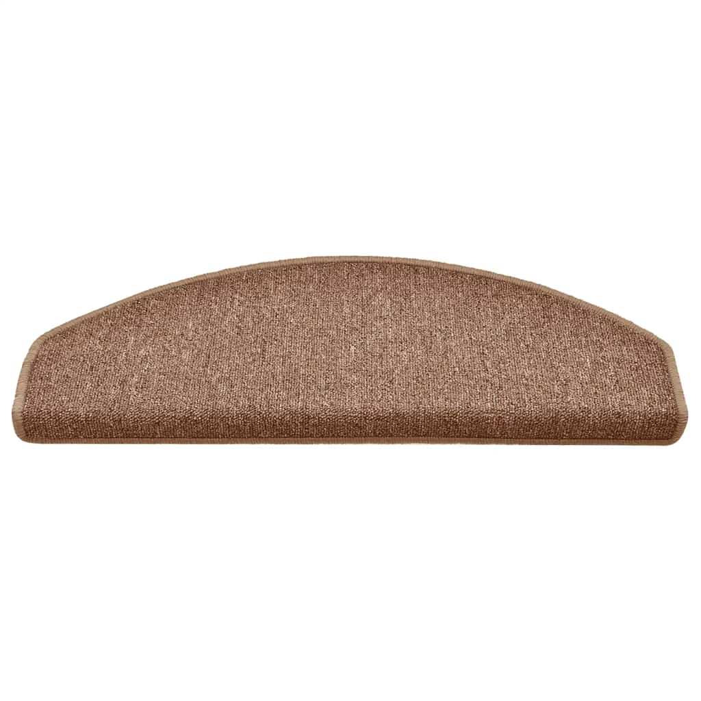 VidaXL Stufenmatten 30 Stk. 65x24x4 cm braun halbrund groß