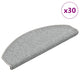 Vidaxx Stufenmatten 30 St. 65x24x4 cm hellgrau halbrund groß