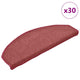 Vidaxx Stufenmatten 30 St. 65x24x4 cm bordeaux halbrund groß