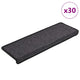 VidaXL Stufenmatten 30 Stk. 65x21x4 cm Anthrazit rechteckiger Rand