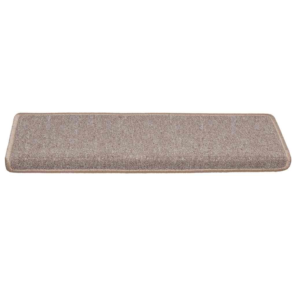 Vidaxx Stufenmatten 30 St. 65x21x4 cm hellbraun mit rechteckigem Rand