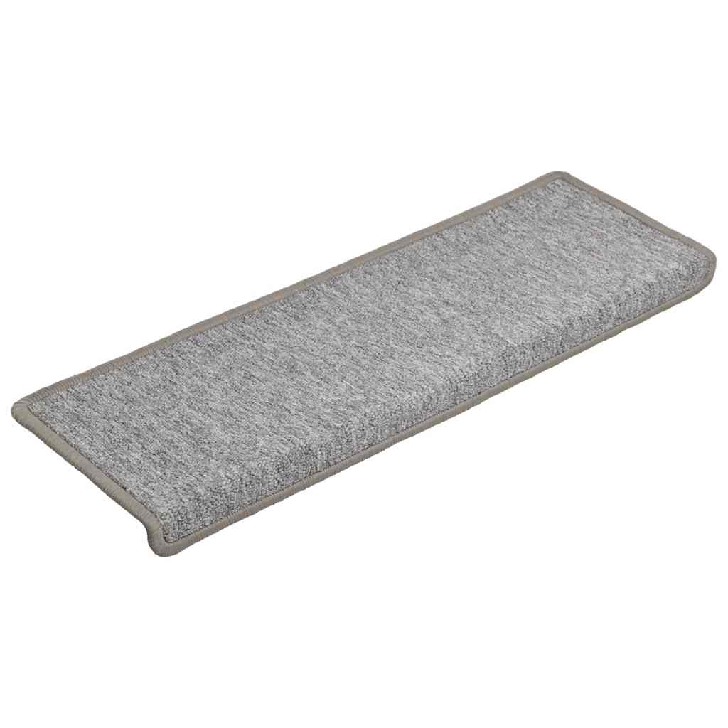 VidaXL Stufenmatten 30 Stück 65x21x4 cm hellgrau mit rechteckigem Rand