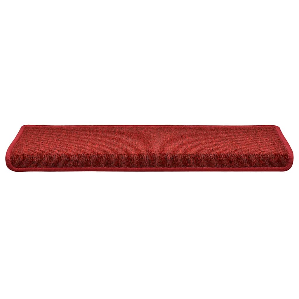 Vidaxx Stufenmatten 30 Stk. 65x21x4 cm roter rechteckiger Rand
