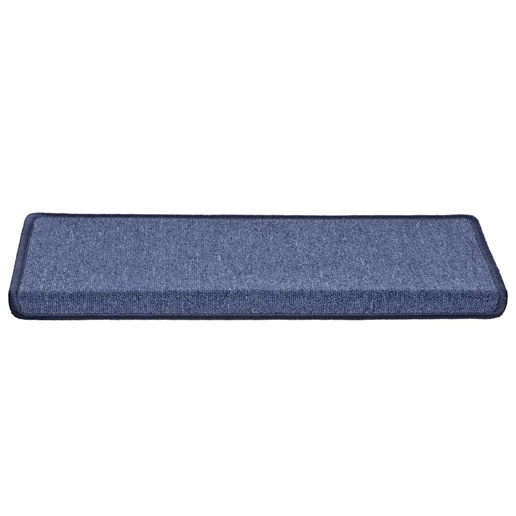 VidaXL Stufenmatten 30 Stück 65x21x4 cm blauer rechteckiger Rand
