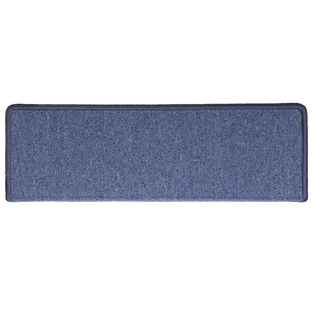 VidaXL Stufenmatten 30 Stück 65x21x4 cm blauer rechteckiger Rand