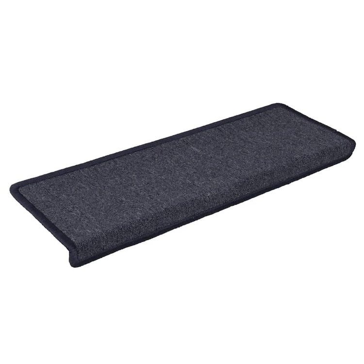 Vidaxx Stufenmatten 30 Stück 65x21x4 cm dunkelgrau und blau mit rechteckigem Rand