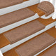 Vidaxx Stufenmatten 30 Stück 65x21x4 cm braun rechteckiger Rand