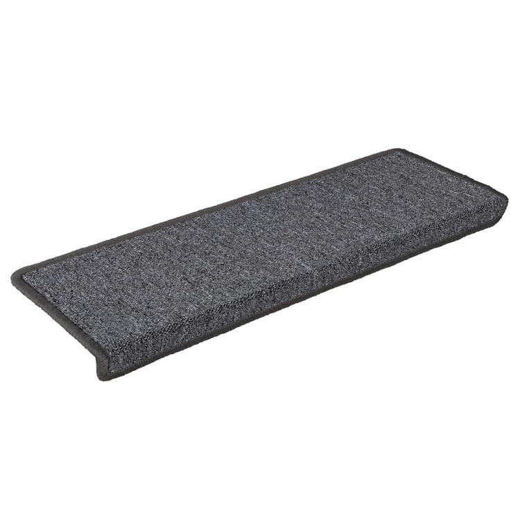 Vidaxxl Stufenmatten 30 Stück 65x21x4 cm dunkelgrau rechteckiger Rand