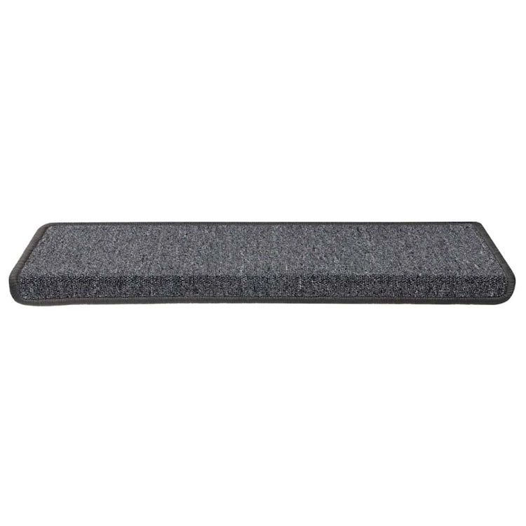 Vidaxxl Stufenmatten 30 Stück 65x21x4 cm dunkelgrau rechteckiger Rand