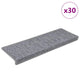 VidaXL Stufenmatten 30 Stück 65x21x4 cm hellgrau mit rechteckigem Rand