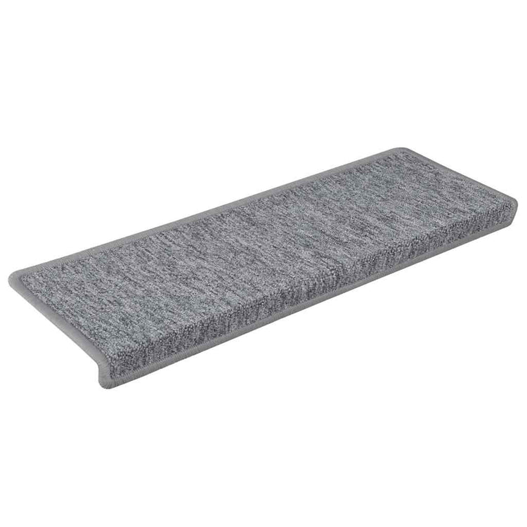 VidaXL Stufenmatten 30 Stück 65x21x4 cm hellgrau mit rechteckigem Rand