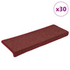Vidaxx Stufenmatten 30 Stück 65x21x4 cm weinrot mit rechteckigem Rand