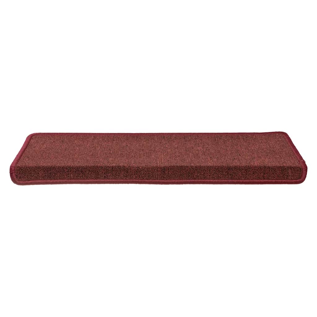 Vidaxx Stufenmatten 30 Stück 65x21x4 cm weinrot mit rechteckigem Rand