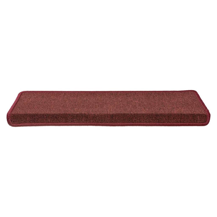 Vidaxx Stufenmatten 30 Stück 65x21x4 cm weinrot mit rechteckigem Rand