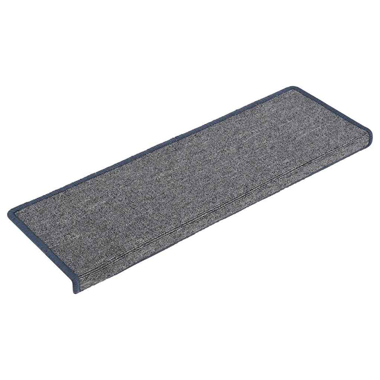 VidaXL Stufenmatten 30 Stück 65x21x4 cm hellgrau und blau mit rechteckigem Rand