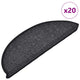 Vidaxx Stufenmatten 20 St. 56x17x3 cm anthrazit halbrund