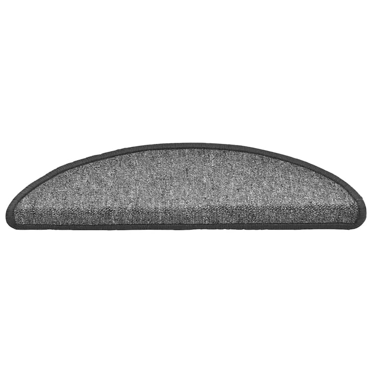 VidaXL Stufenmatten 20 Stk. 56x17x3 cm dunkelgrau halbrund