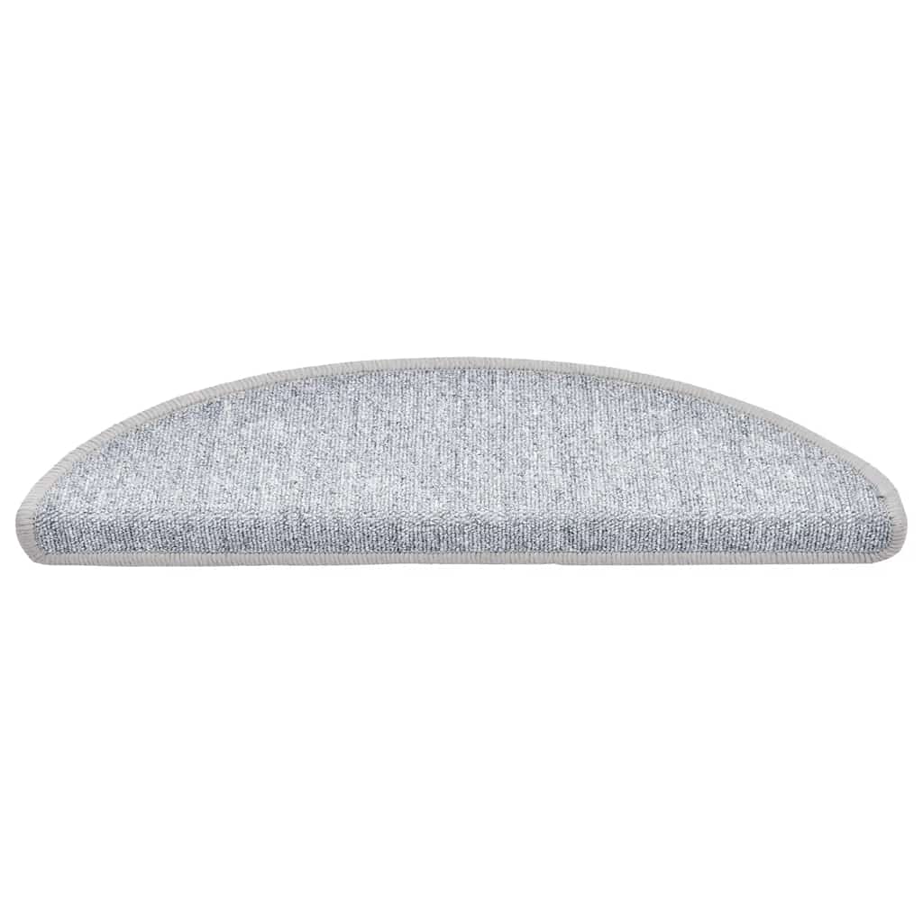 VidaXL Stufenmatten 20 Stk. 56x17x3 cm hellgrau halbrund