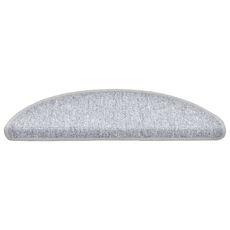 VidaXL Stufenmatten 20 Stk. 56x17x3 cm hellgrau halbrund
