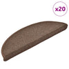 Vidaxx Stufenmatten 20 St. 56x17x3 cm kaffeebraun halbrund