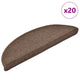Vidaxx Stufenmatten 20 St. 56x17x3 cm kaffeebraun halbrund