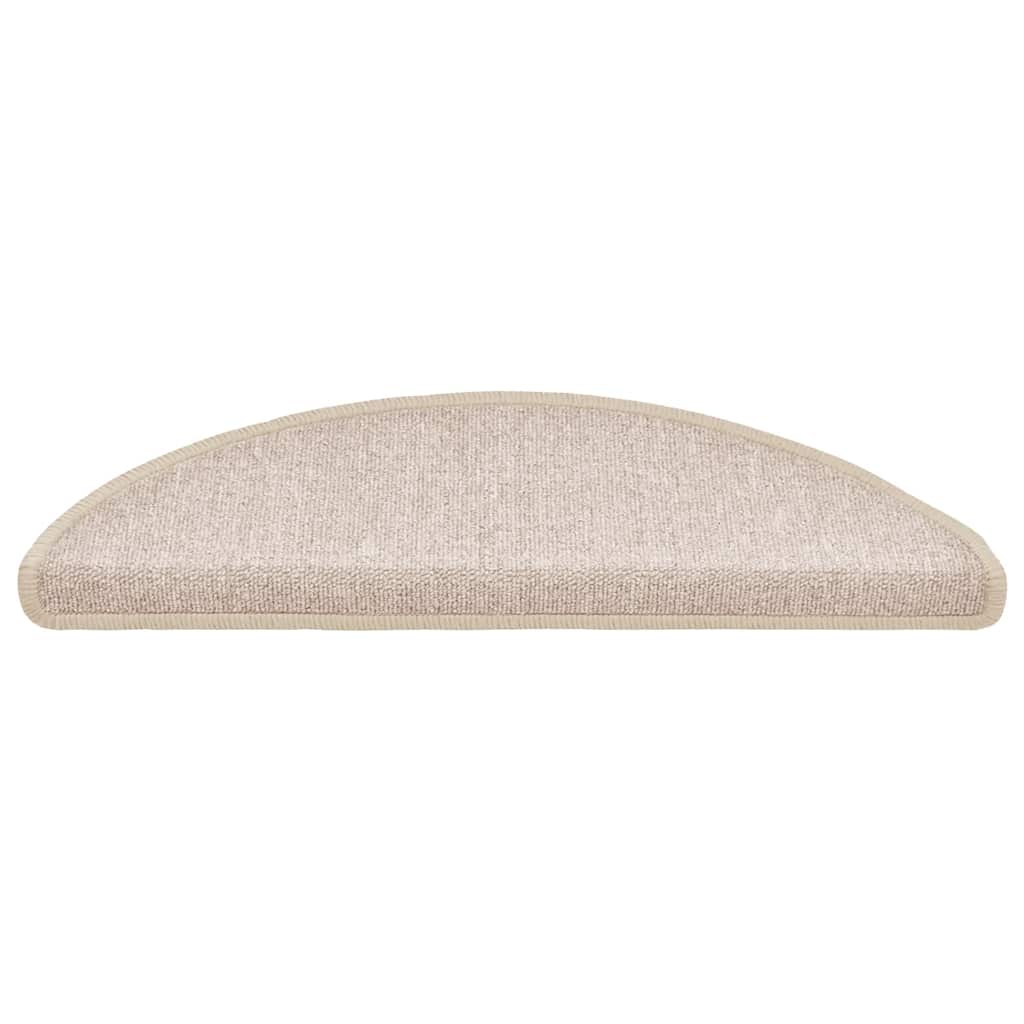 VidaXL Stufenmatten 20 Stk. 56x17x3 cm Taupe halbrund
