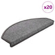 Vidaxx Stufenmatten 20 St. 65x24x4 cm dunkelgrau halbrund groß