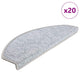 Vidaxx Stufenmatten 20 St. 65x24x4 cm hellgrau halbrund groß
