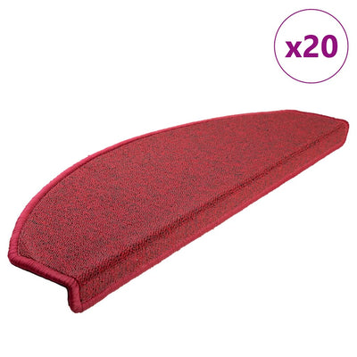 Vidaxx Stufenmatten 20 St. 65x24x4 cm rot halbrund groß