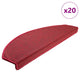 Vidaxx Stufenmatten 20 St. 65x24x4 cm rot halbrund groß