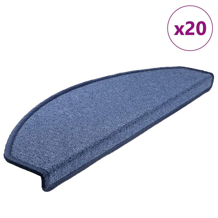 Vidaxx Stufenmatten 20 St. 65x24x4 cm blau halbrund groß
